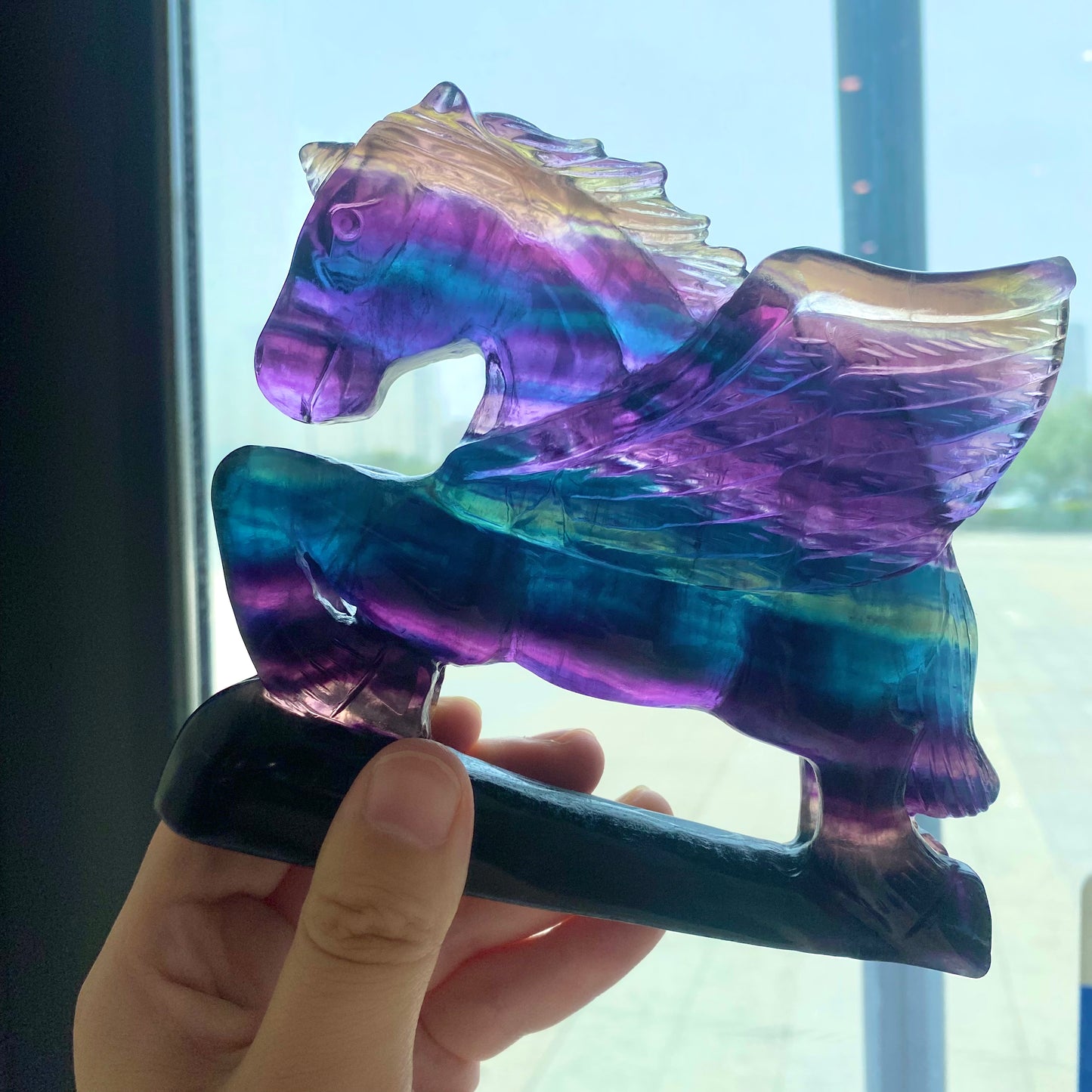 Candy Fluorite Pegasus Figurine