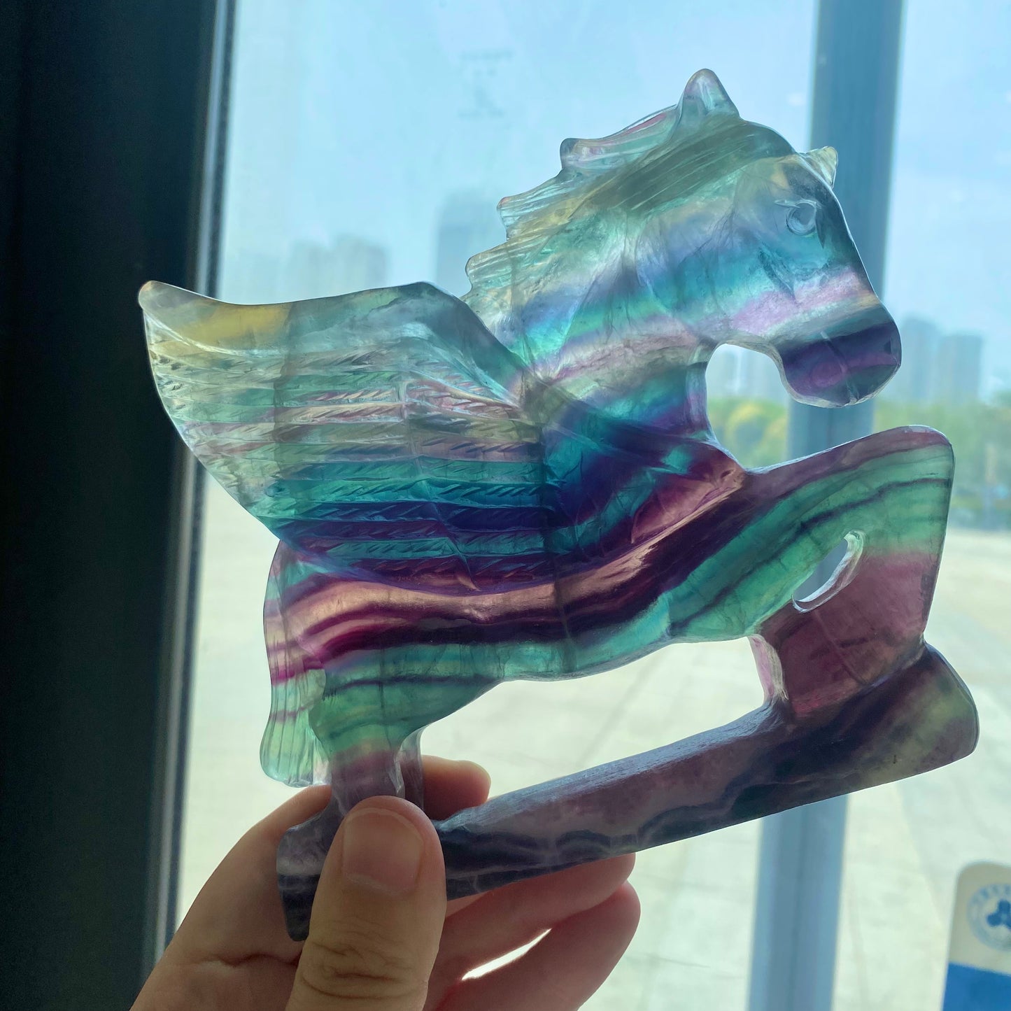 Candy Fluorite Pegasus Figurine