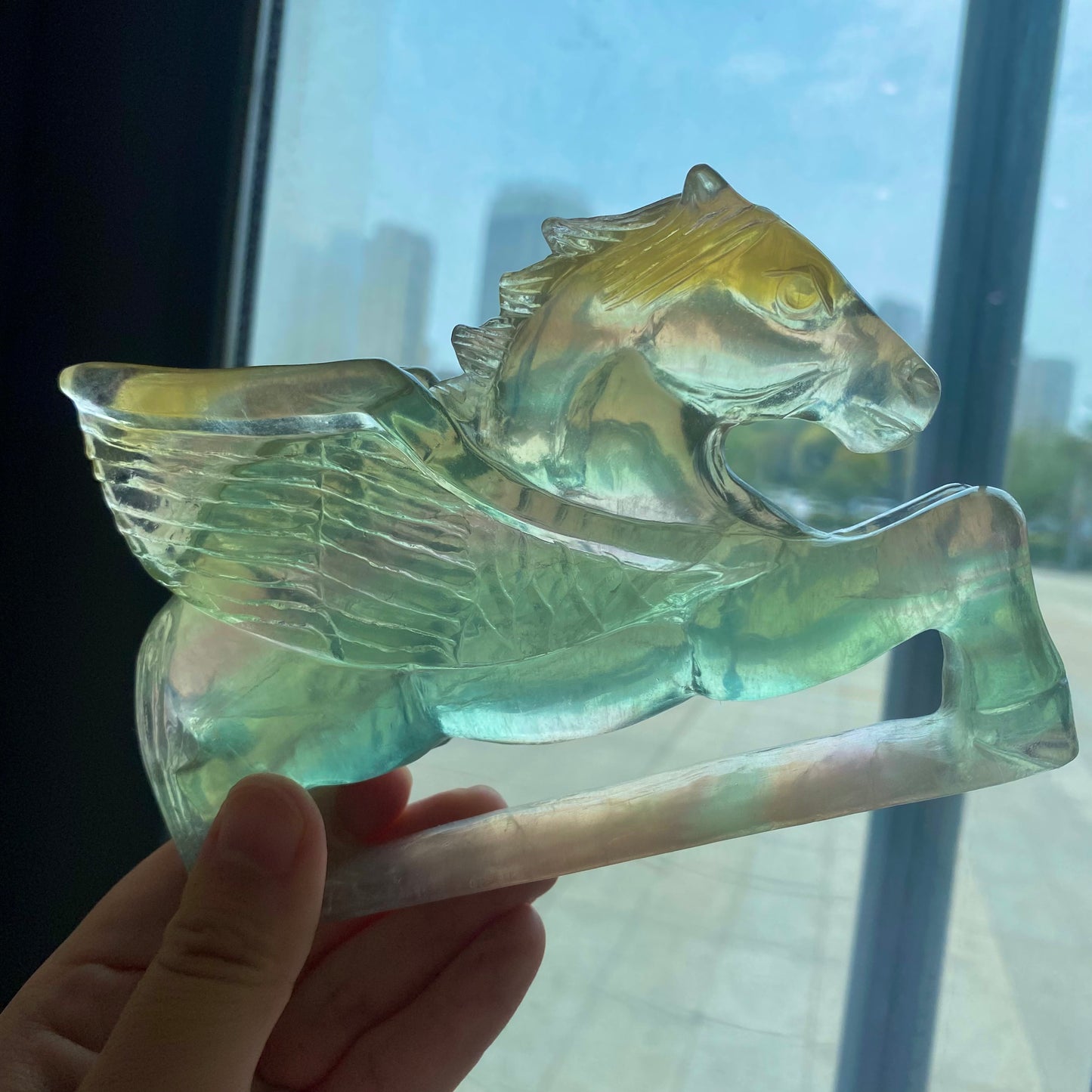 Candy Fluorite Pegasus Figurine