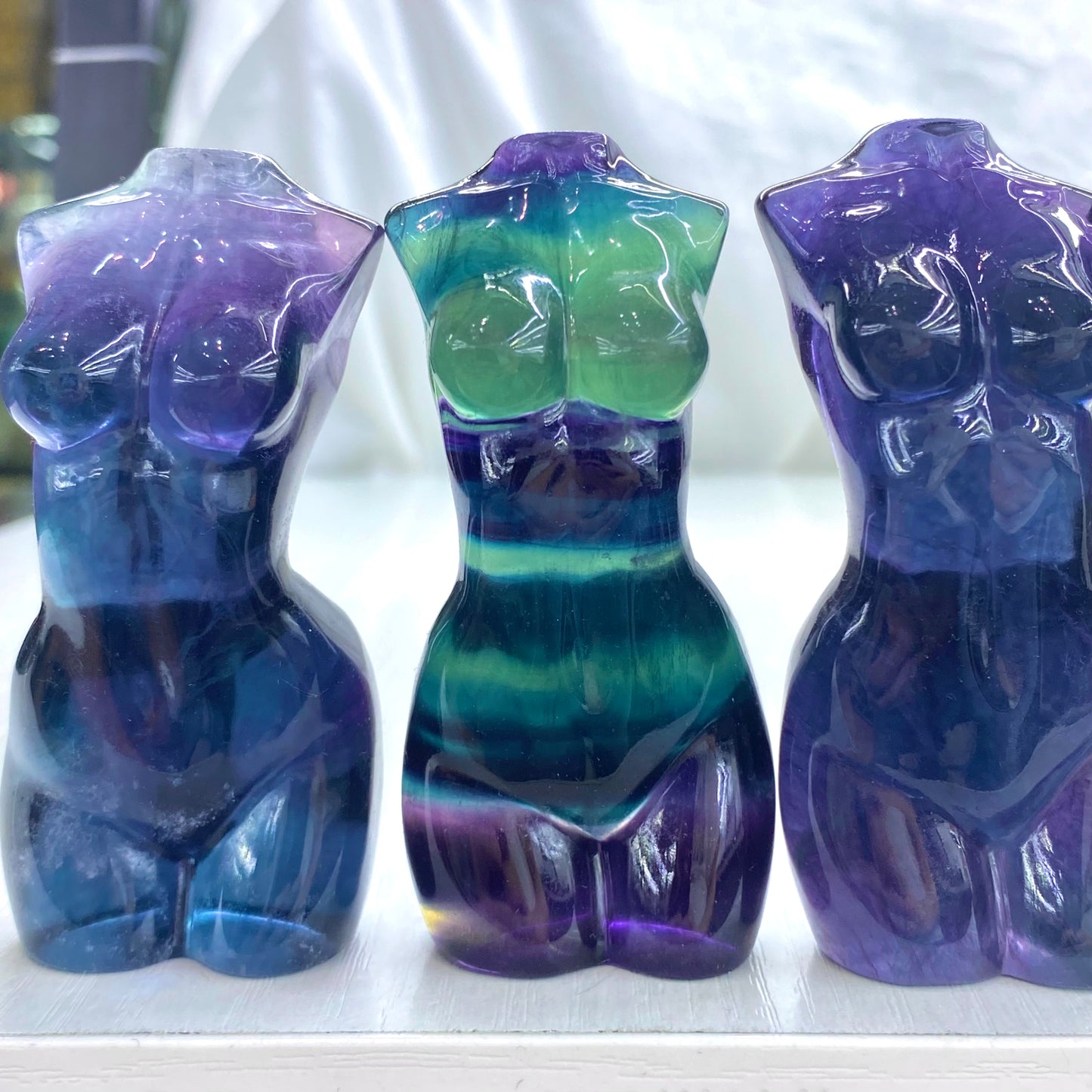 Candy Fluorite Bust Figurine