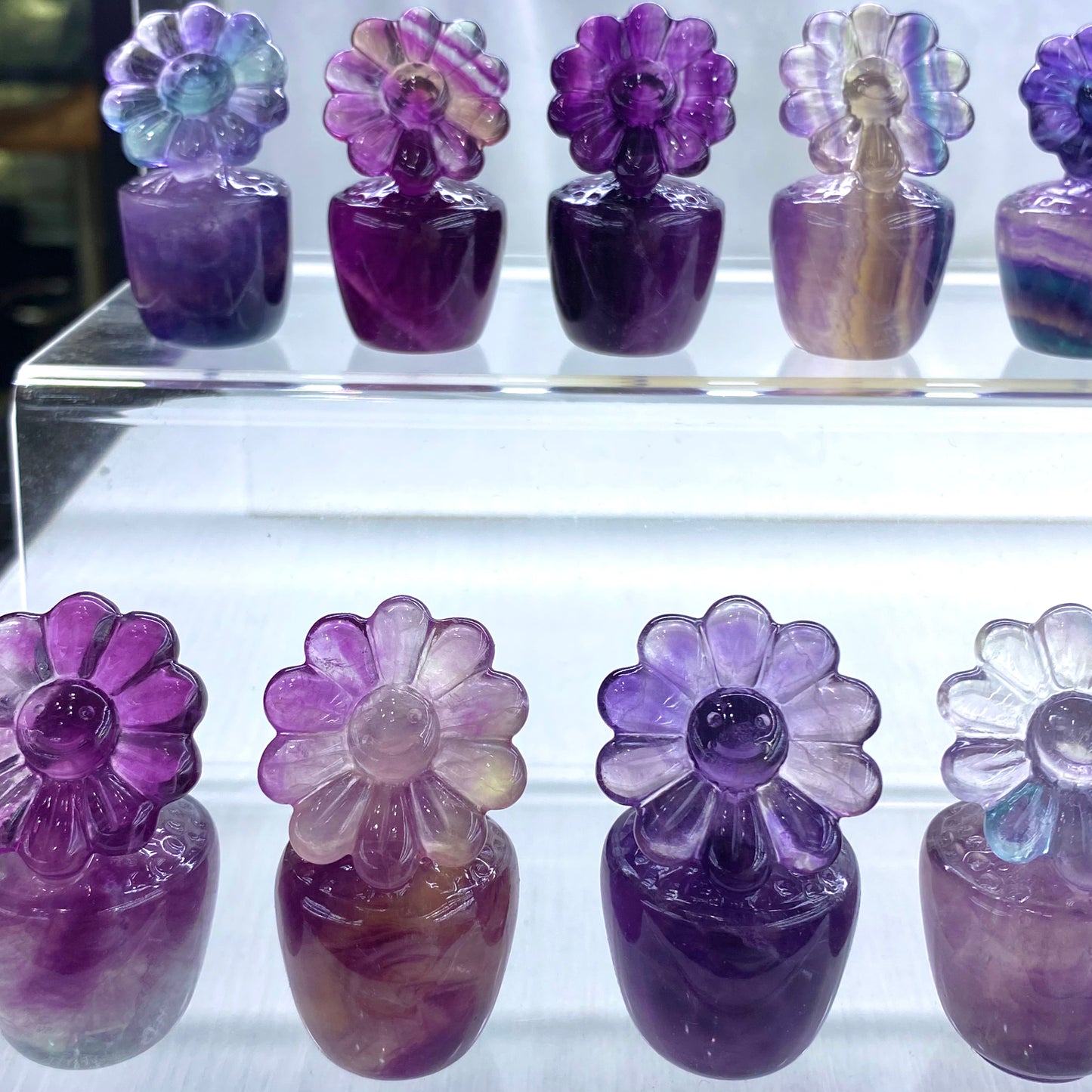 Candy Fluorite Flower Pot