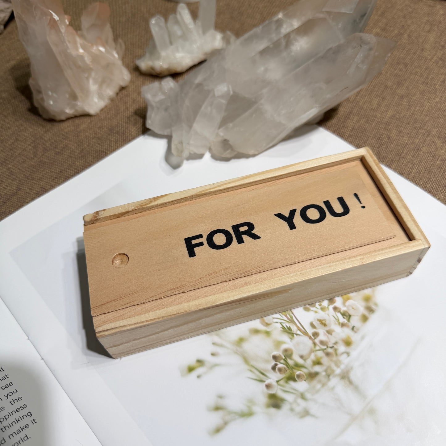 Crystal Gift Box Set – 6 Premium Crystals in a Handcrafted Wooden Box