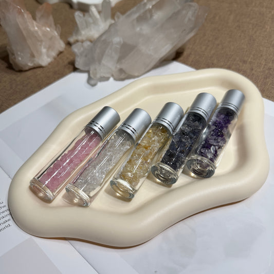 Crystal Perfume Stone Bottle – Elegant and Portable Perfume Holder