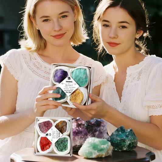 12 Zodiac Crystal Stones Set
