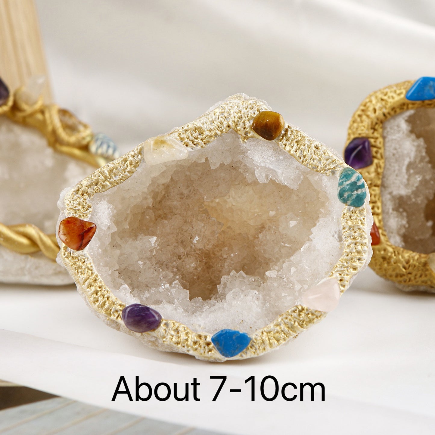 Moroccan Crystal Geode Display Piece | Natural Healing & Home Decor Gift
