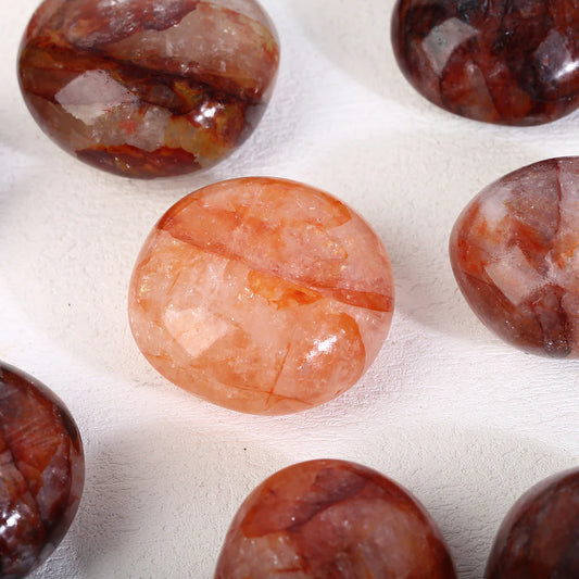 Fire Quartz Palm Stone